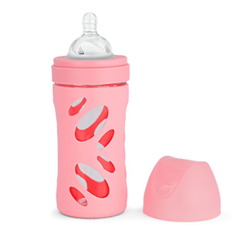 TWISTSHAKE Стаклено шише против колики 260мл розево 78582