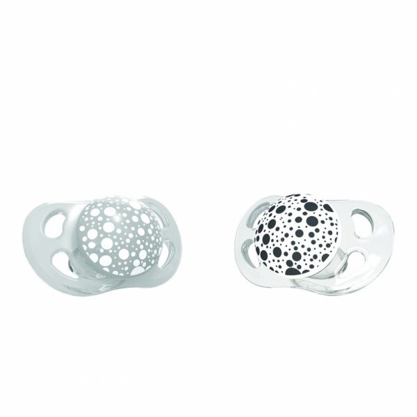 TWISTSHAKE Цуцли лажалки x 2 сива и бела 0-6м 78594