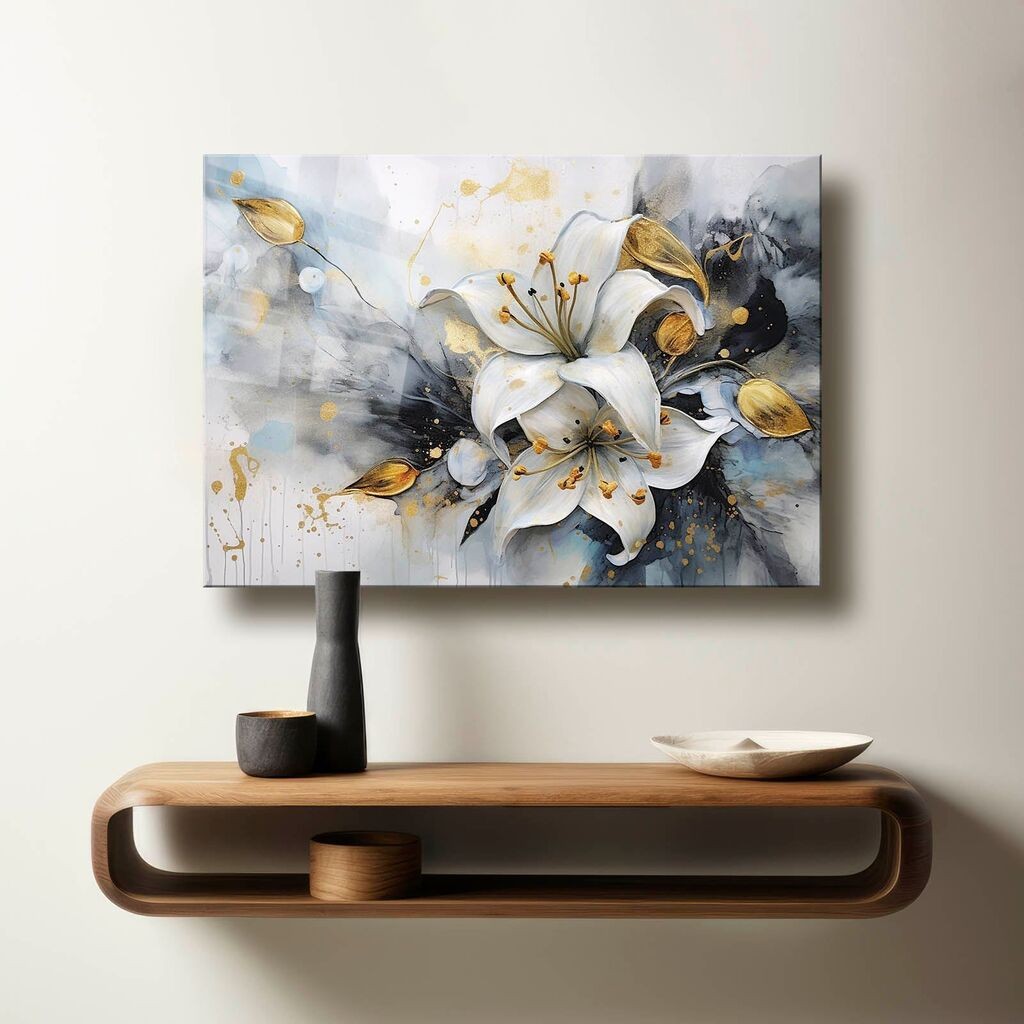 Wallxpert Декоративна слика на калено стакло Camtbl-042, 60 x 90 см, Шарена