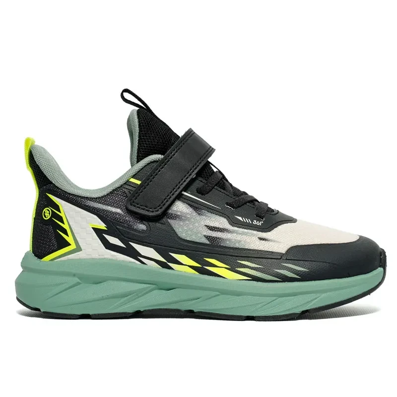 Патики за трчање 361 Degrees за момчиња, црно-зелени