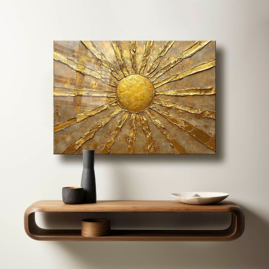 Wallxpert Декоративна слика на калено стакло Camtbl-090, 70 x 100 см, Шарена