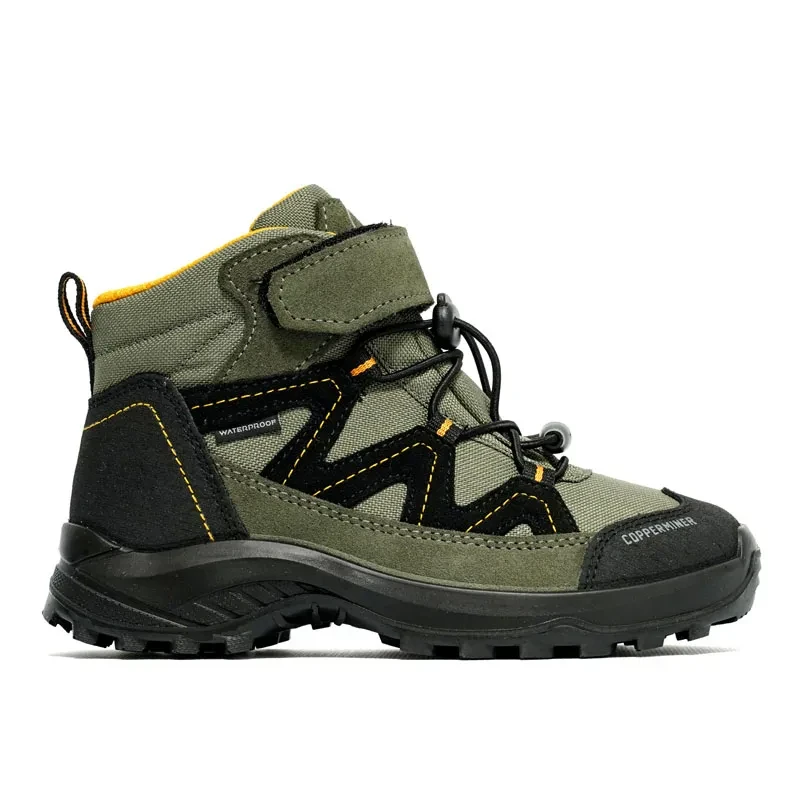 Трол чизми за момчиња од Copperminer, маслинеста боја