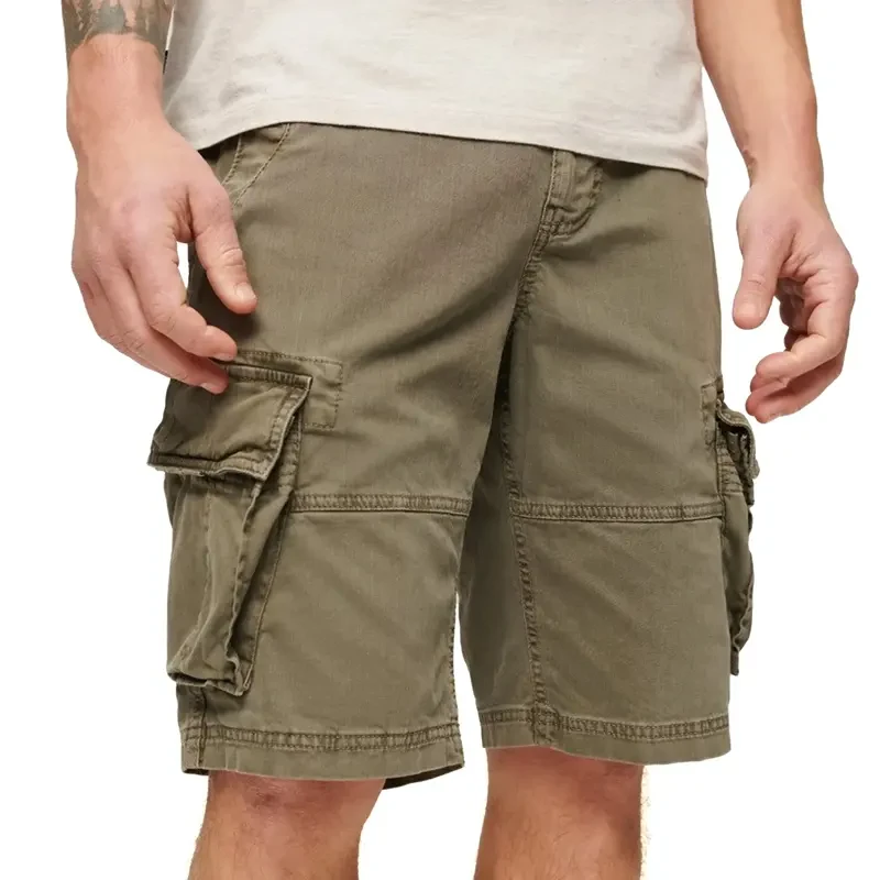 Машки бермуди Superdry Core Cargo, маслинесто