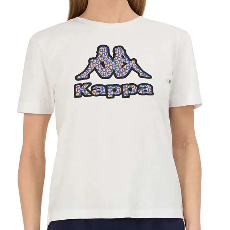 Женска маица Kappa со лого на Gopota, бела