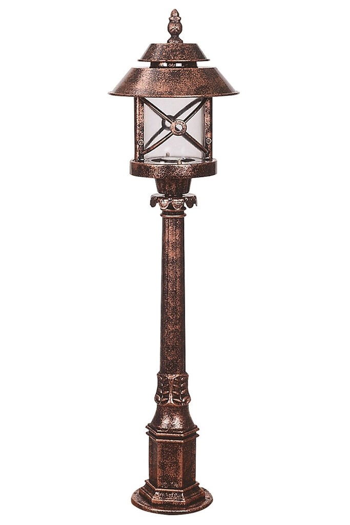 Надворешна светилка Opviq BSU-68199-BKR-B, 100 см, Подна, IP65, E27, 60W, Кафеава