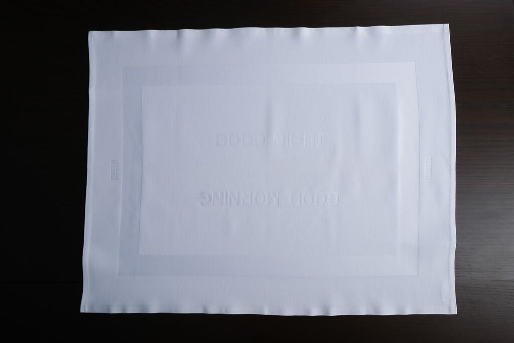 Чаршаф за маса Aberto Design Fle0482c, памук, 55 x 70 см, бел