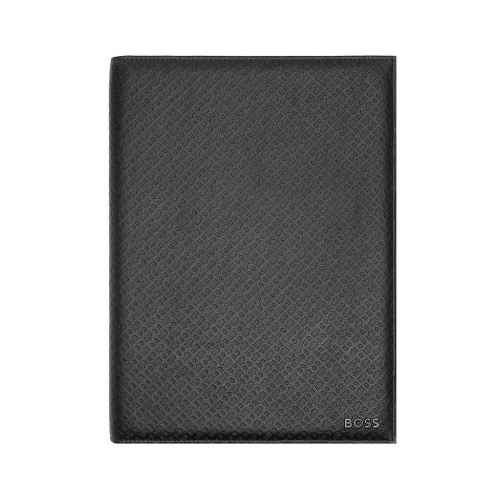Монограм за конференциска мапа на Hugo Boss HDM412A, A5, црна