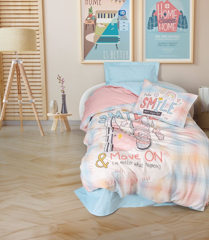 Комплет единечна детска постелнина L'essentiel Maison, 160x220 см, ментол боја