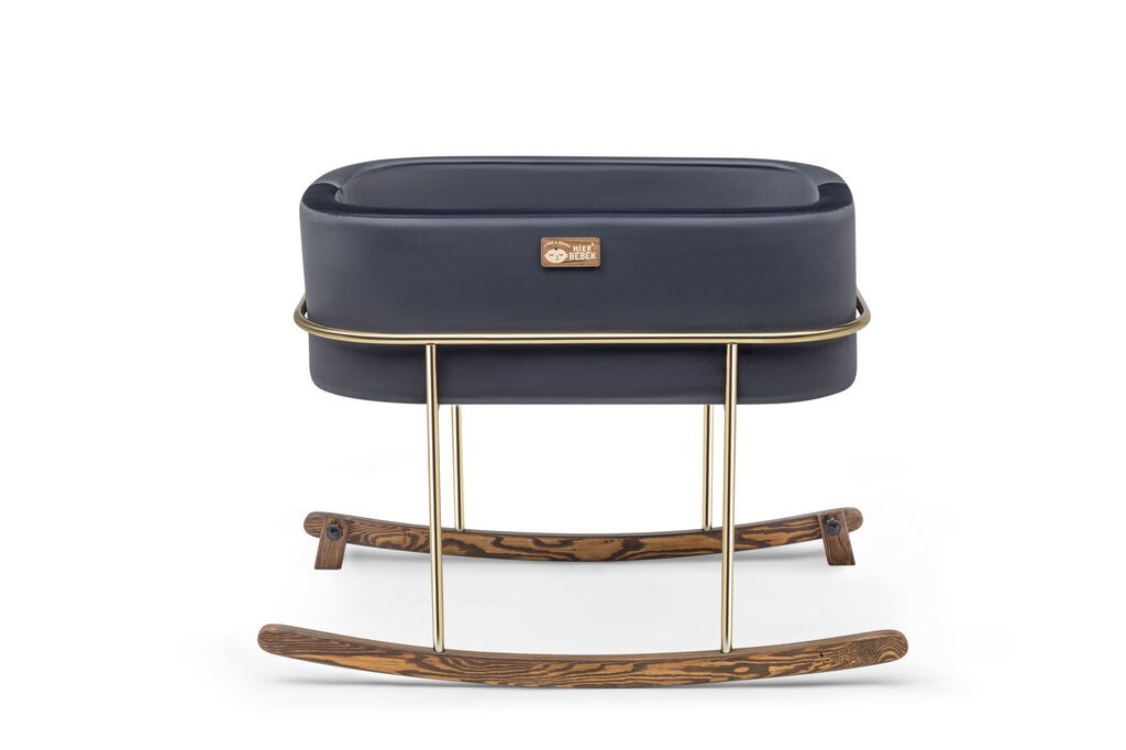 Wallity Cradle Hier Metal, златна рамка, 90x70x58 см, црна