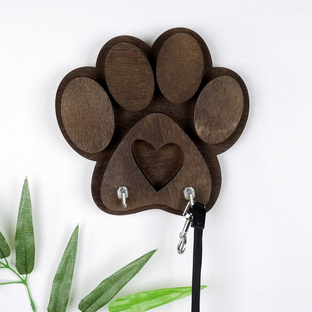 Држач за поводник Wallity PET027, 17x4x18 см, кафеава