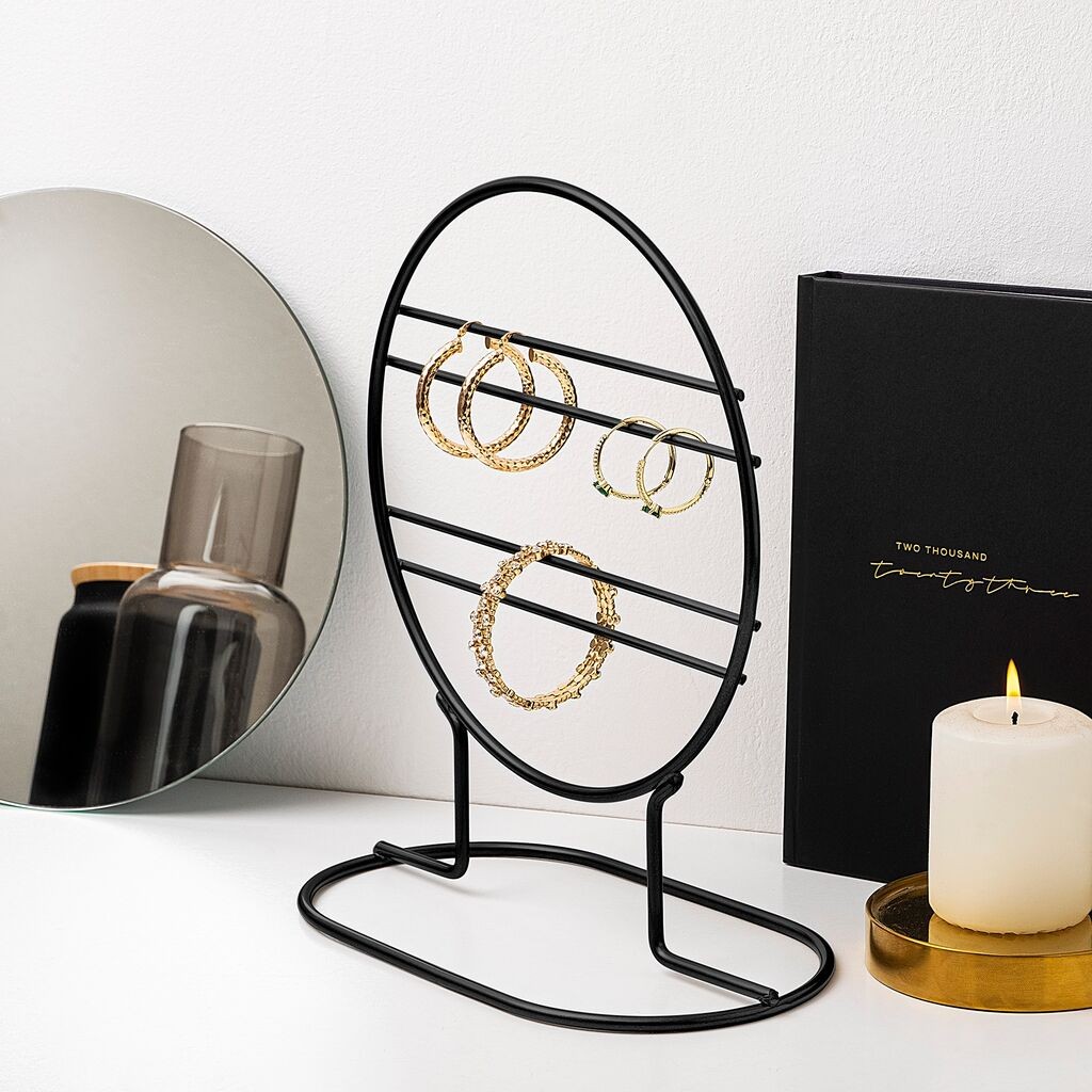 Држач за накит Aberto Design TK-008-B, 23x28x13 см, црна