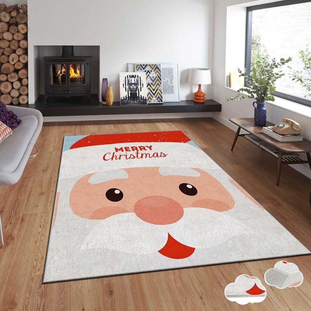 Тепих Conceptum Hypnose со новогодишни мотиви Asr-Crpt-85, правоаголен, 80x140 см, шарен