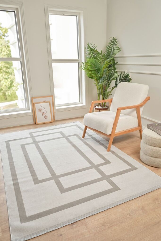 Conceptum Hypnose Carpet Moderno 3338, правоаголен, 80x150 cm, сиво-беж