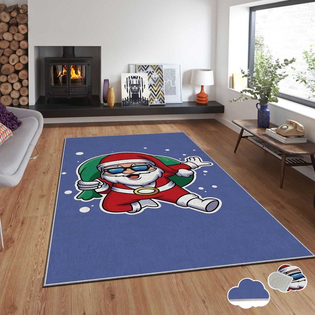 Тепих Conceptum Hypnose со новогодишни мотиви Asr-Crpt-48, правоаголен, 80x140 см, шарен