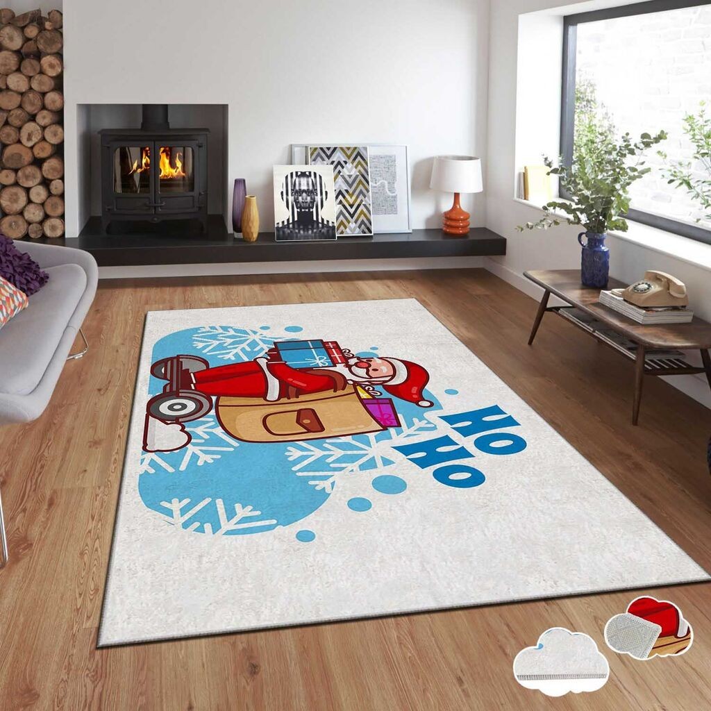 Тепих Conceptum Hypnose со новогодишни мотиви Asr-Crpt-13, правоаголен, 80x140 см, шарен