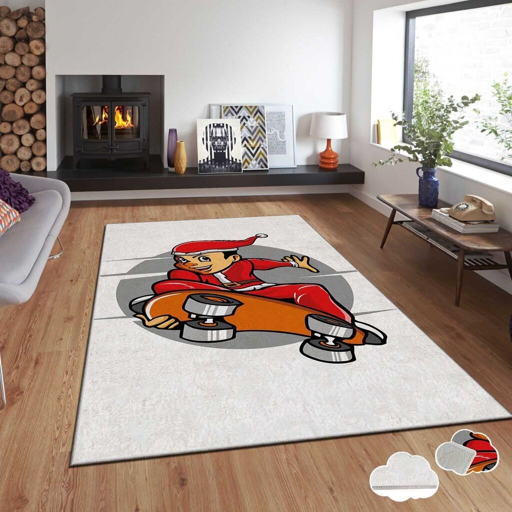 Тепих Conceptum Hypnose со новогодишни мотиви Asr-Crpt-47, правоаголен, 80x140 см, шарен