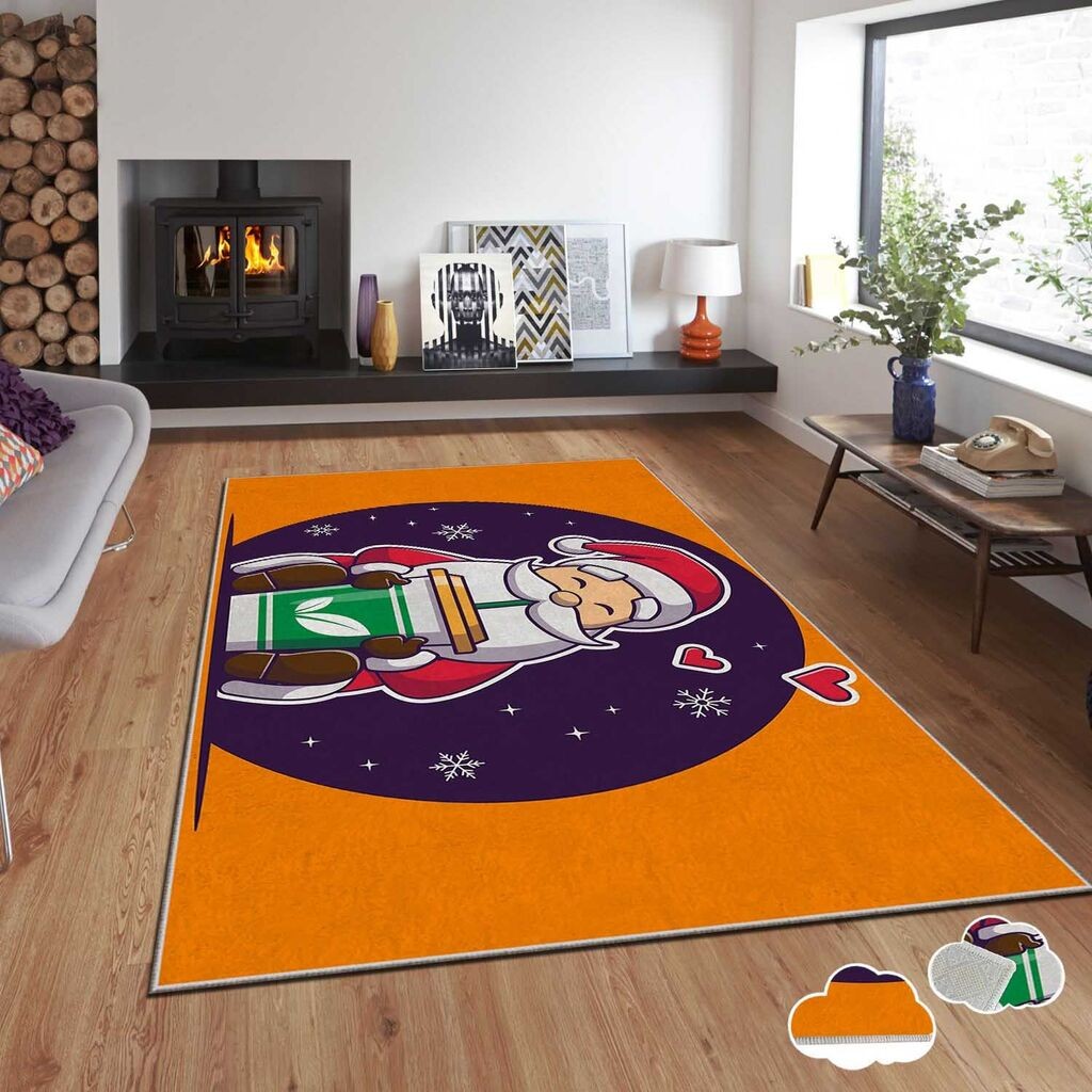 Тепих Conceptum Hypnose со новогодишни мотиви Asr-Crpt-52, правоаголен, 80x140 см, шарен