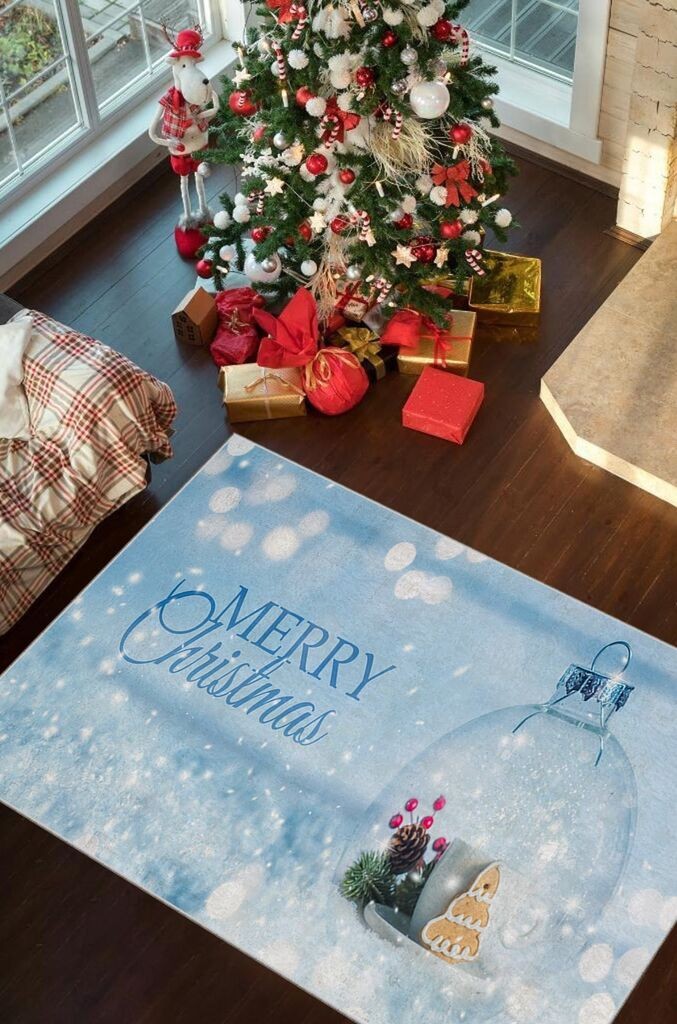 Тепих Conceptum Hypnose со новогодишни мотиви Chr_18, правоаголен, 80x140 см, шарен