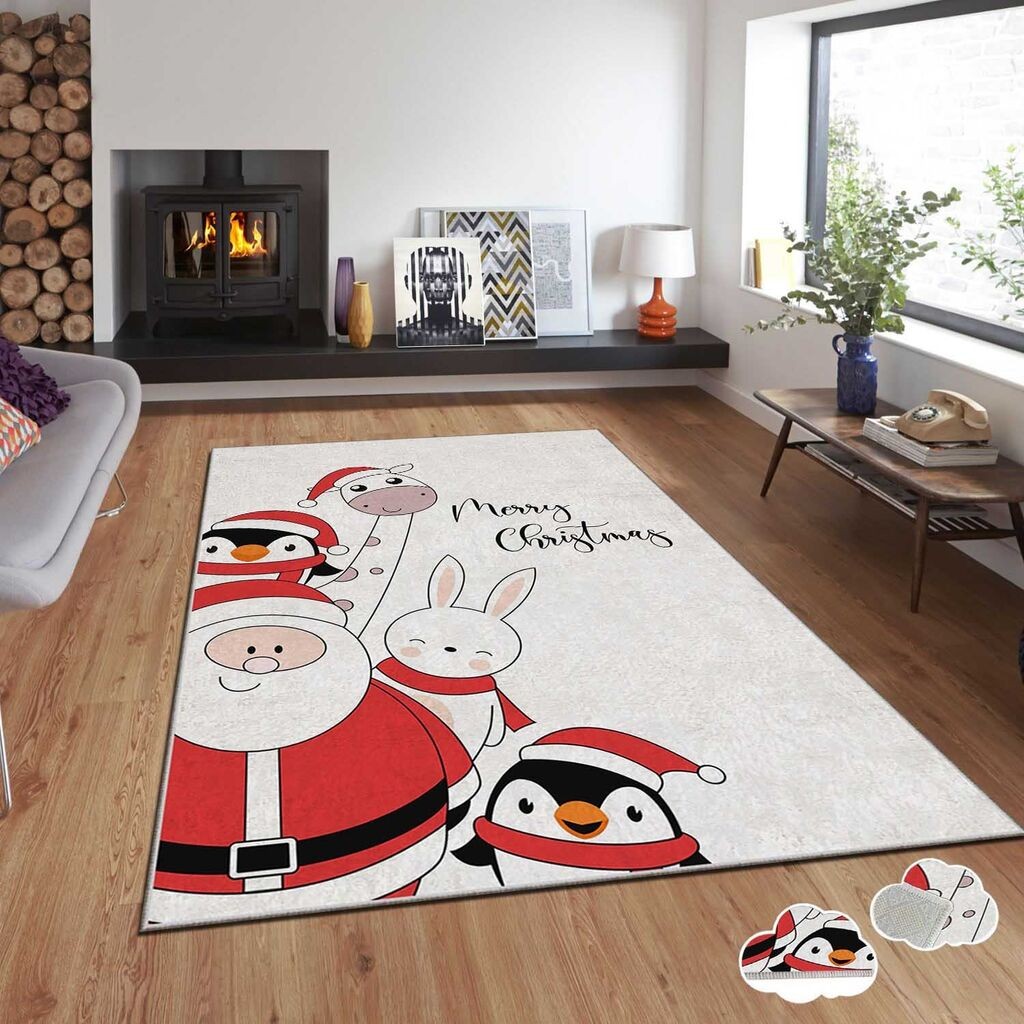 Тепих Conceptum Hypnose со новогодишни мотиви Asr-Crpt-79, правоаголен, 80x140 см, шарен