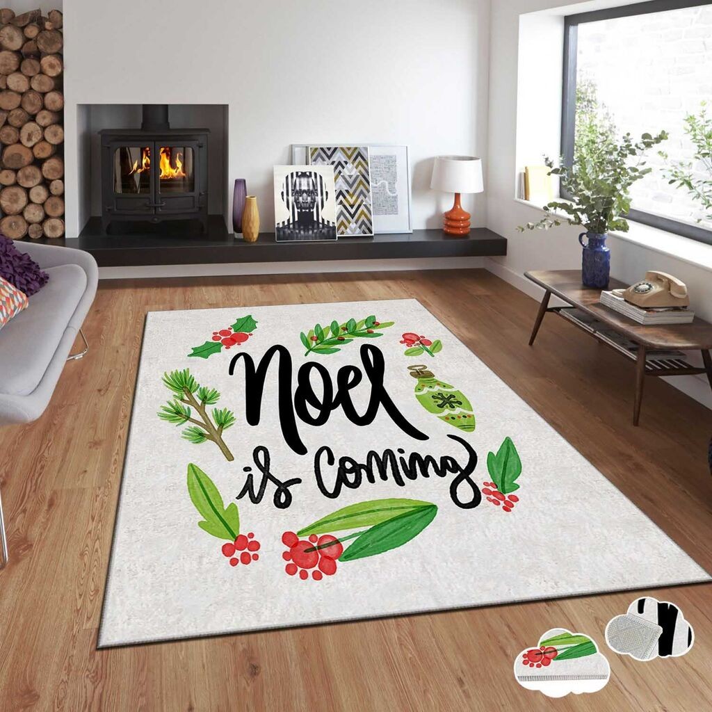 Тепих Conceptum Hypnose со новогодишни мотиви Asr-Crpt-66, правоаголен, 80x140 см, шарен