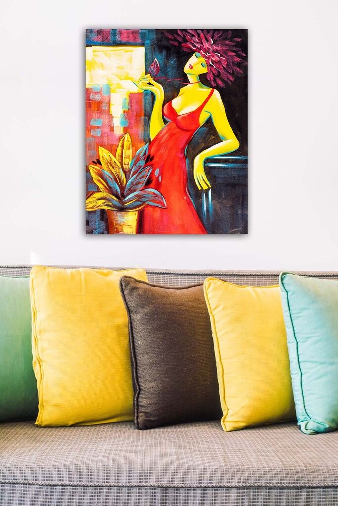 Wallity Слика со LED Осветлување 4570DHDACT-134, 45x70 cm