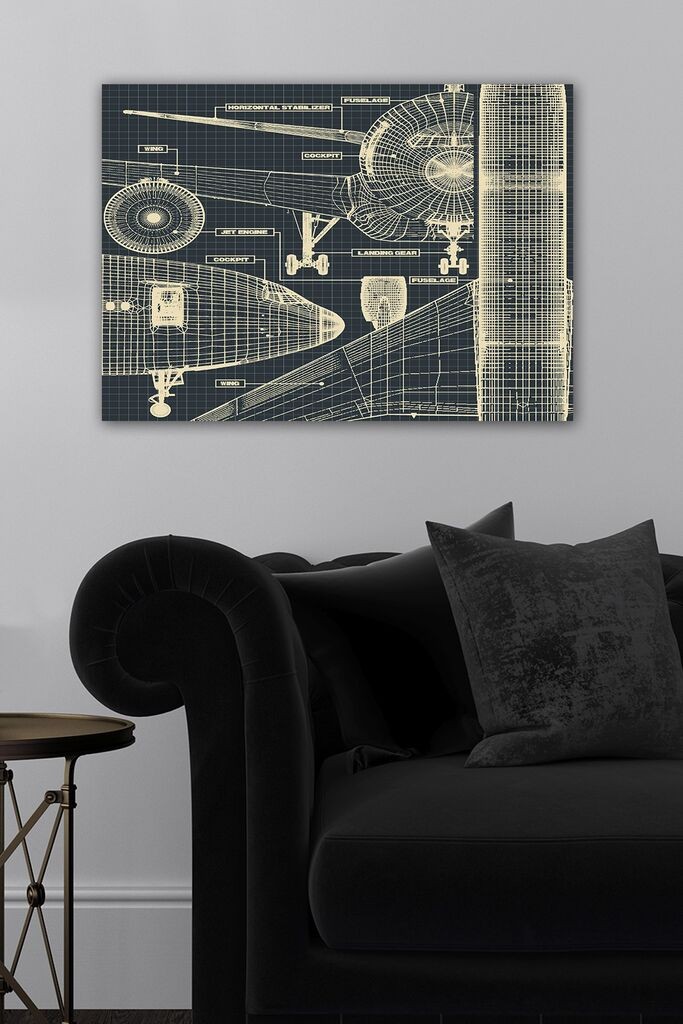 Wallity Слика со LED Осветлување 4040DACT-31, 40x40 cm