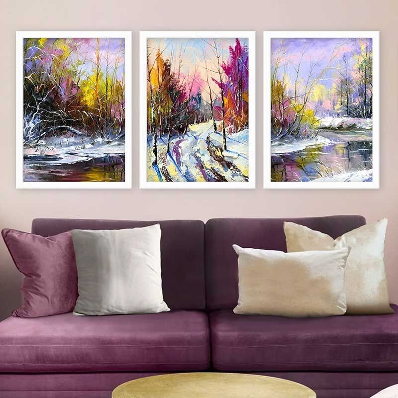 Wallity Слика со LED Осветлување 4570KTLGDACT - 021, 45x70 cm