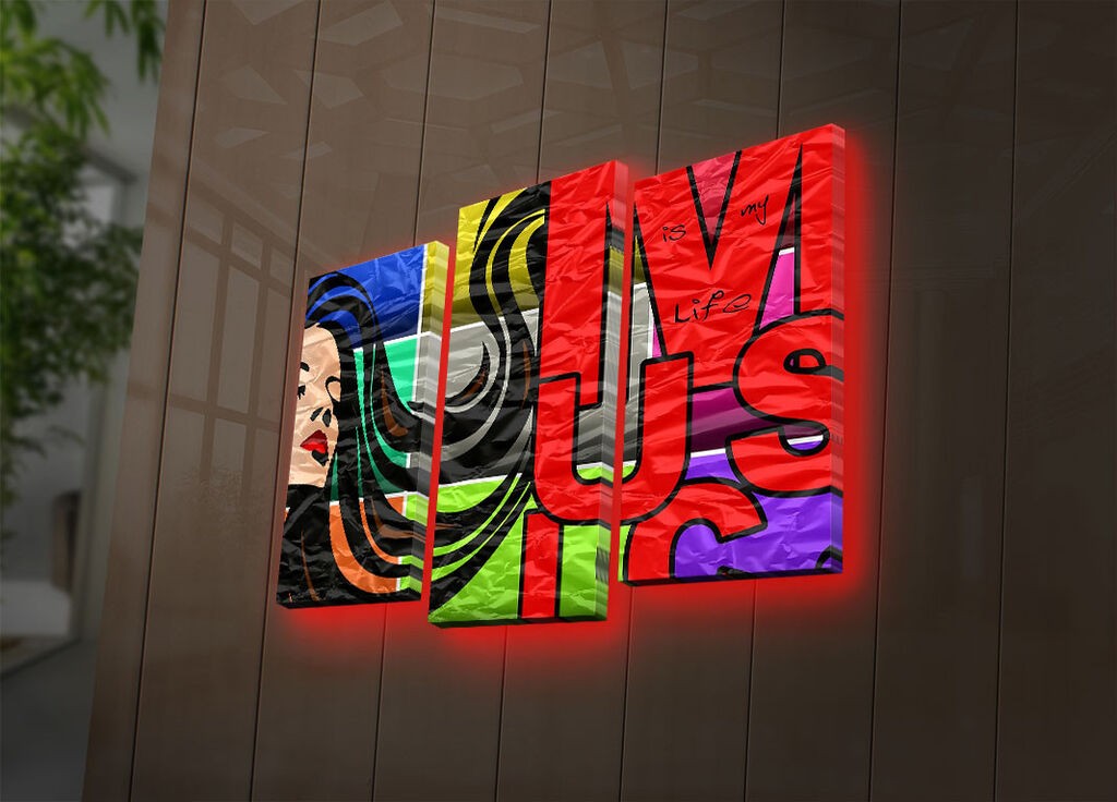 Wallity Сет Слики 5MDF4526, 5 Делови