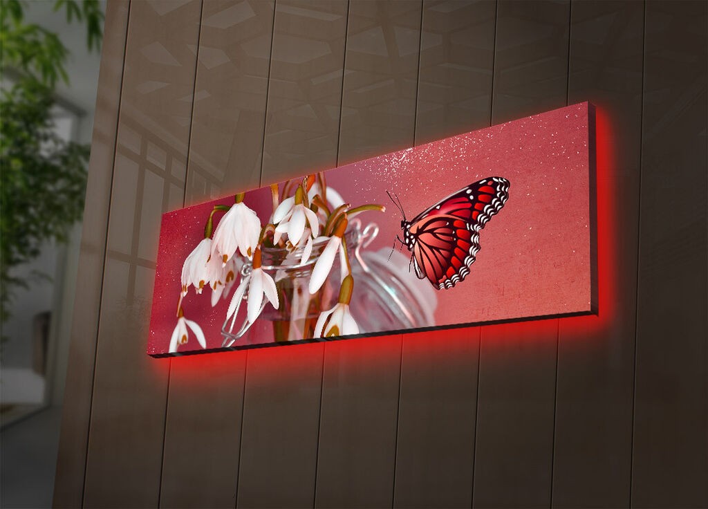 Wallity Слика со LED Осветлување 4570DACTBURN-013, 45x70 cm