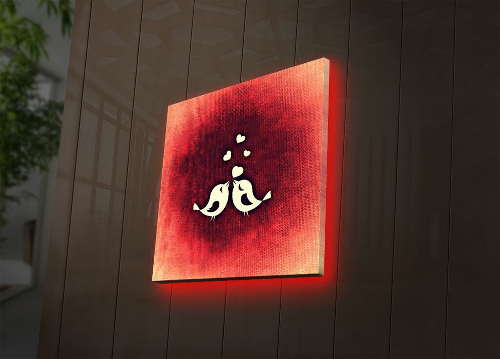 Wallity Слика со LED Осветлување 4040IACT-4, 40x40 cm