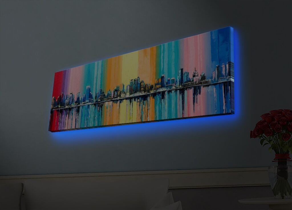 Wallity Слика со LED Осветлување 4570DHDACT-013, 45x70 cm