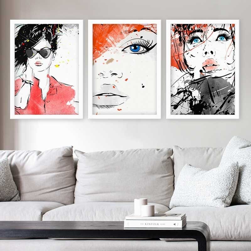 Wallity Слика со LED Осветлување 4570KDACT-003, 45x70 cm