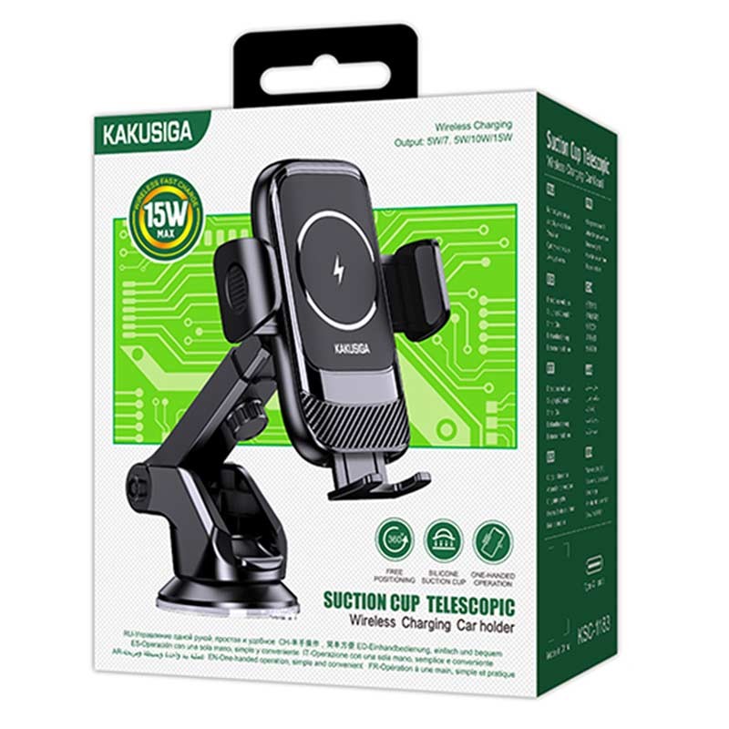 Држач / безжичен полнач за во автомобил - Kakusiga KSC-1183