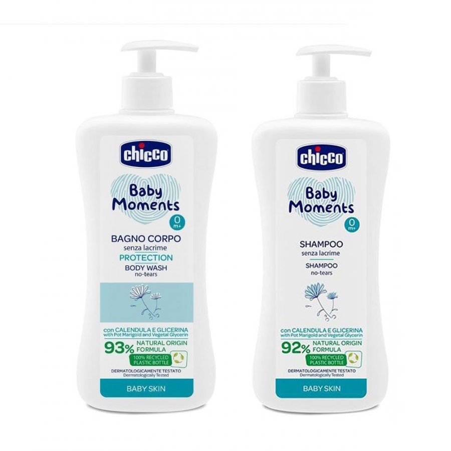 CHICCO Сет Купка 500Мл + Шампон 500 Мл Baby Moments Protection