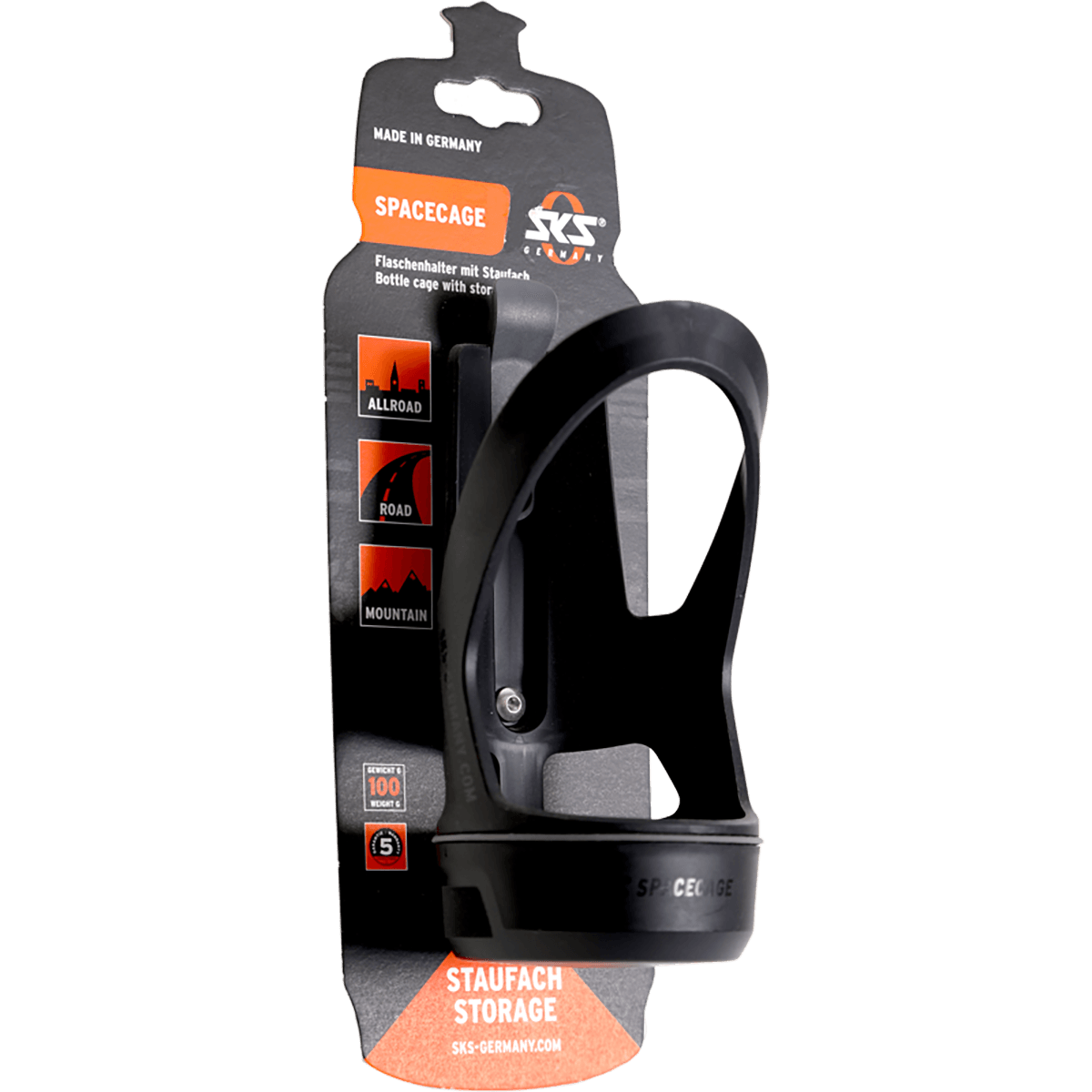 SKS Space Cage Држач за шишиња со интегрирано место за складирање