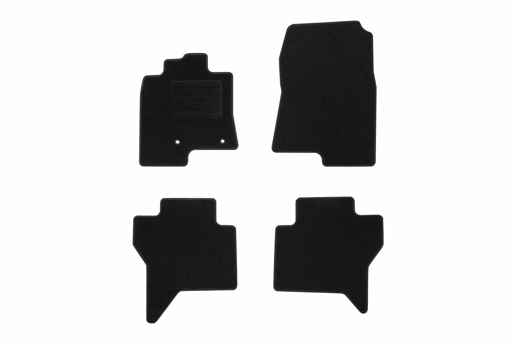 RIGUM Платнени патосници за Mitsubishi Pajero 2000-2015, 4 дела, црни