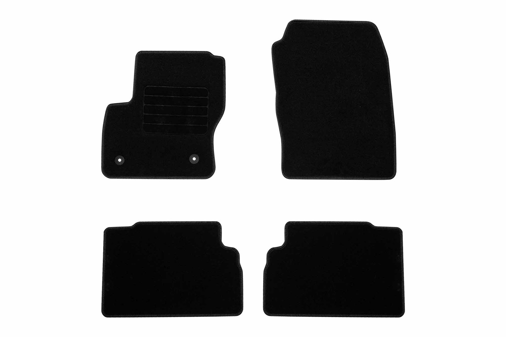 RIGUM Платнени патосници за Ford C-max 2012-2015, 4 дела, црни