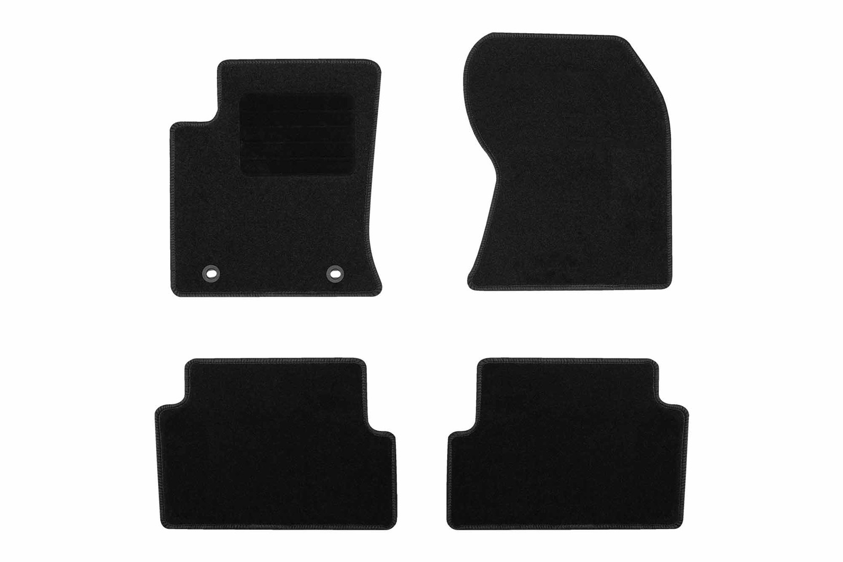 RIGUM Платнени патосници за Ford Focus 1998-2004, 4 дела, црни