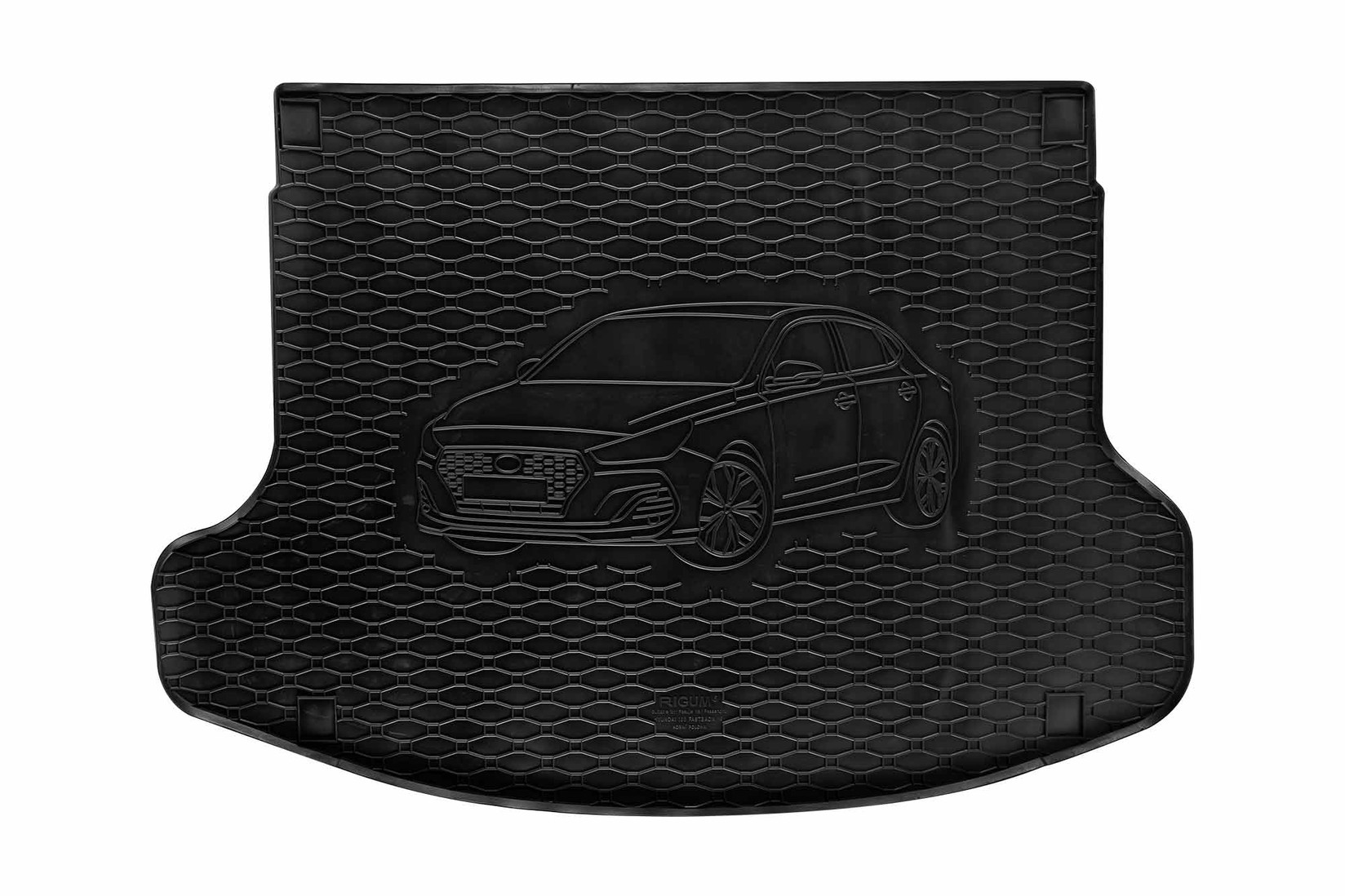 RIGUM Гумена Патосница за багажник за Hyundai i30 Fastback по 2019 г., i30 N Fastback по 2021 г.