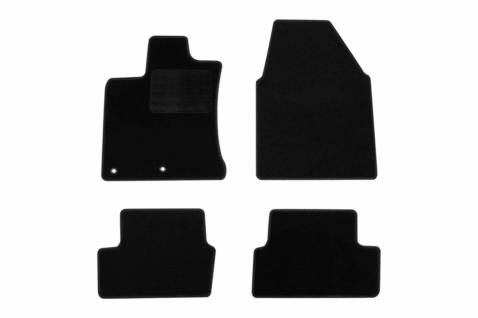 RIGUM Платнени патосници за Nissan Qashqai 2007-2014, 4 дела, црни