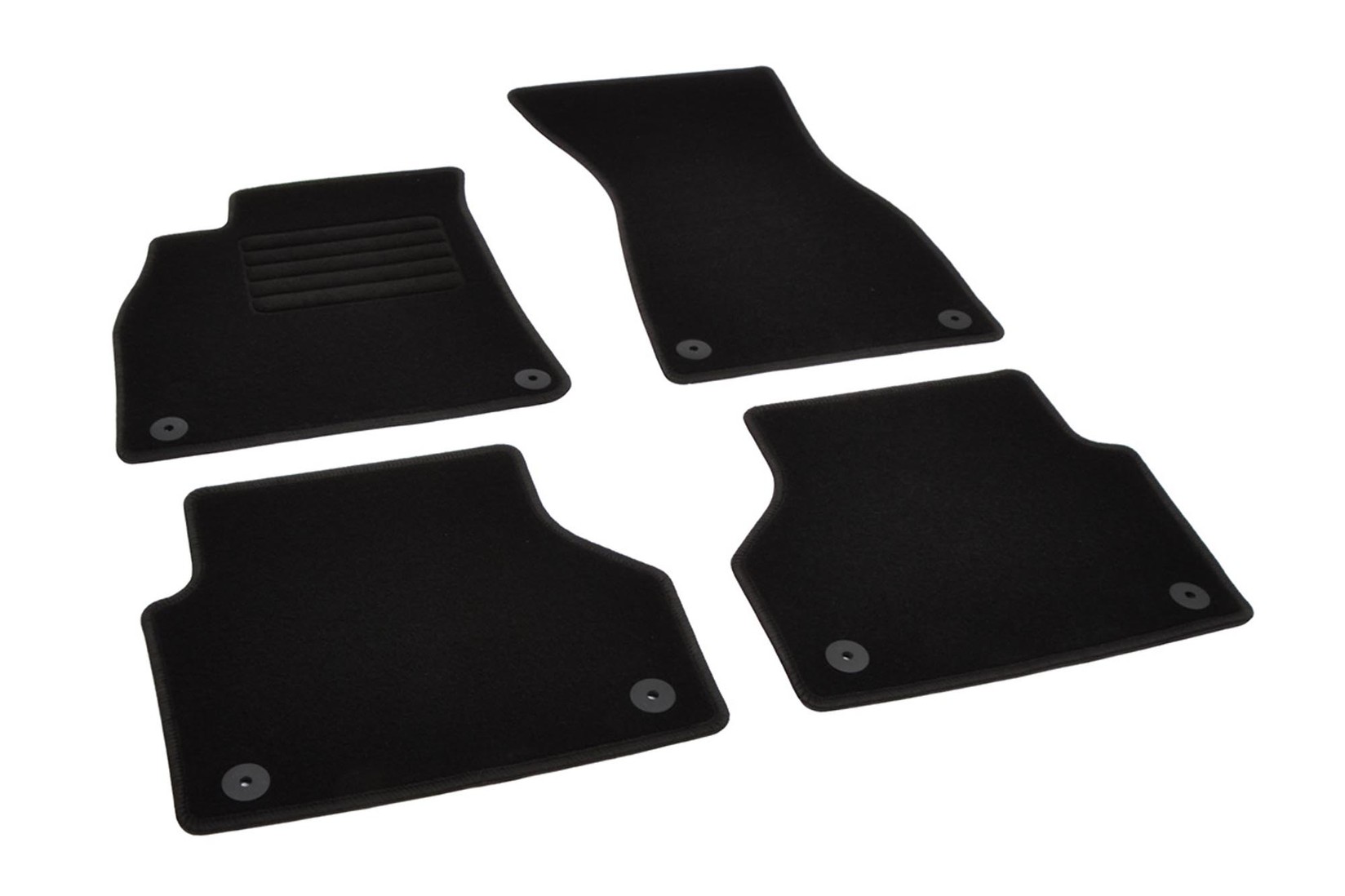 RIGUM Платнени патосници за Audi A6 по 2018 г., 4 дела, црни