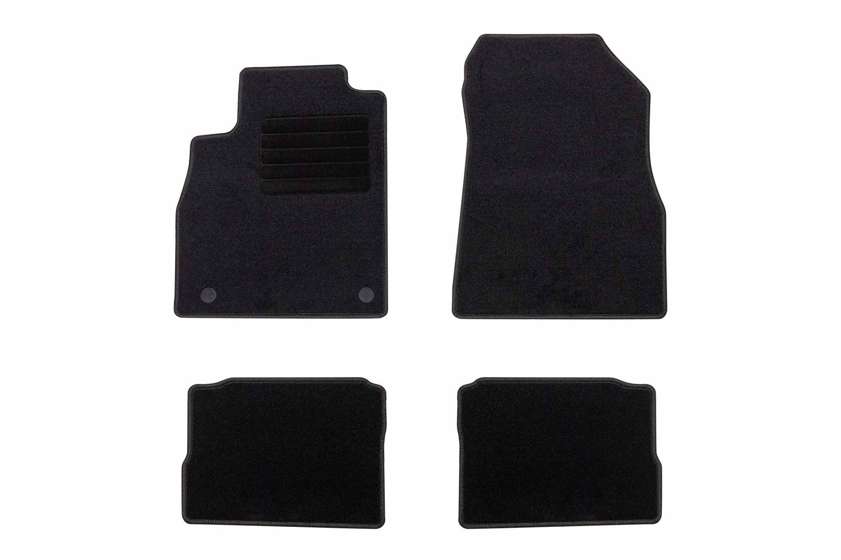 RIGUM Платнени патосници за Nissan Micra по 2017 г., 4 дела, црни