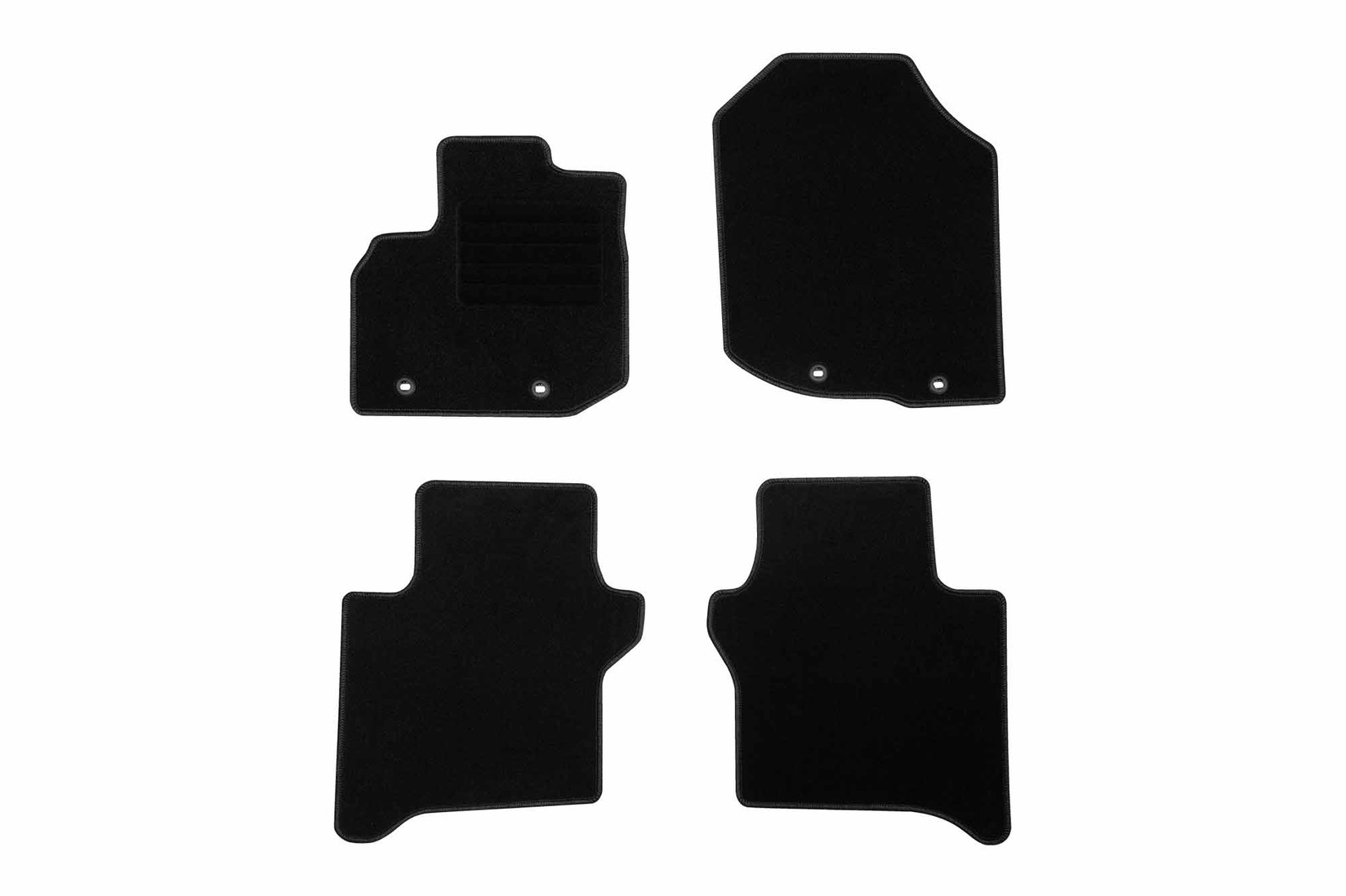 RIGUM Платнени патосници за Honda City 2009-2014, 4 дела, црни