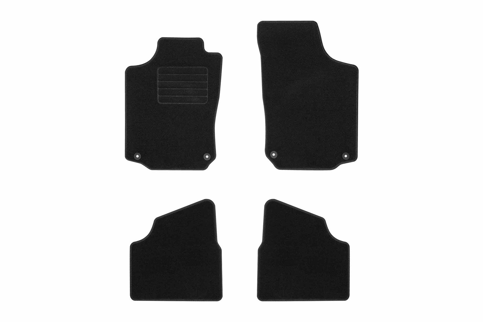 RIGUM Платнени патосници за Opel Corsa C 2000-2006, 4 дела, црни