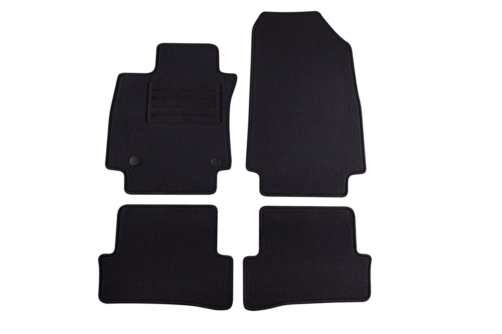 PETEX Платнени патосници за Renault Clio 5 врати 11/2012 =>/Clio Grand Tour 04/2013 => 4 делови црни (B142) Rex материјал