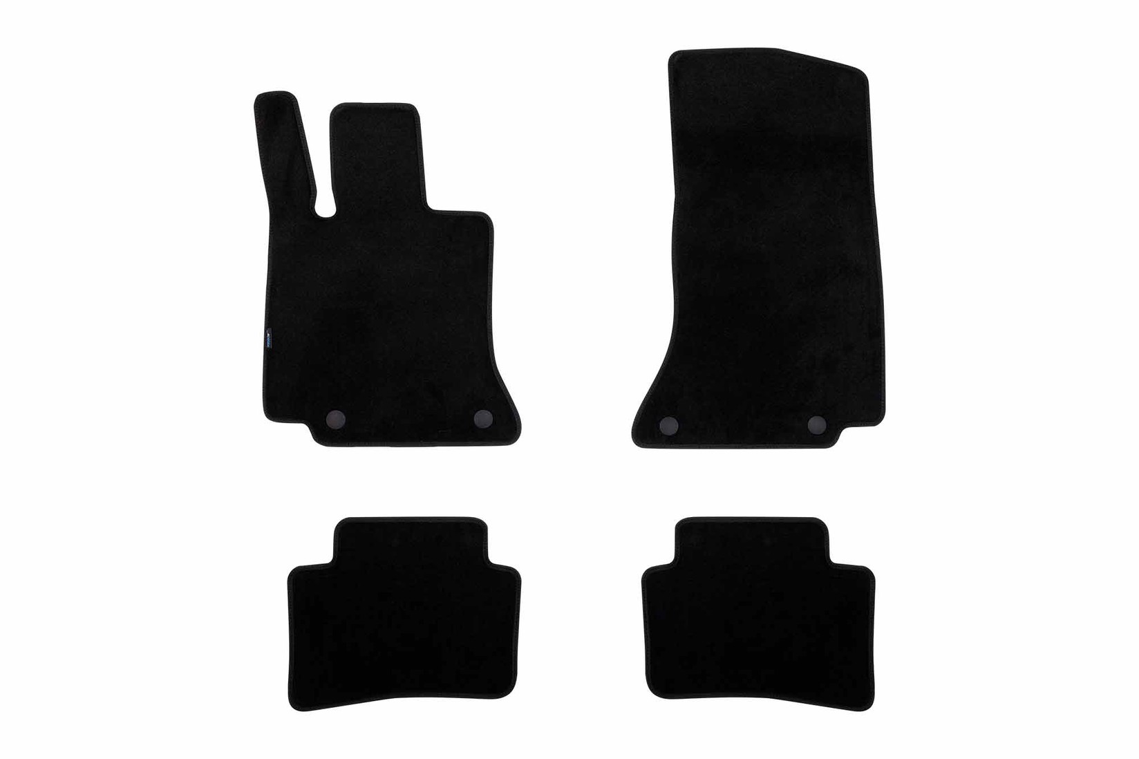 PETEX Платнени патосници за Mercedes C класа W206 седан, S206 караван по 2021 г., 4 дела, црни, материјал Style