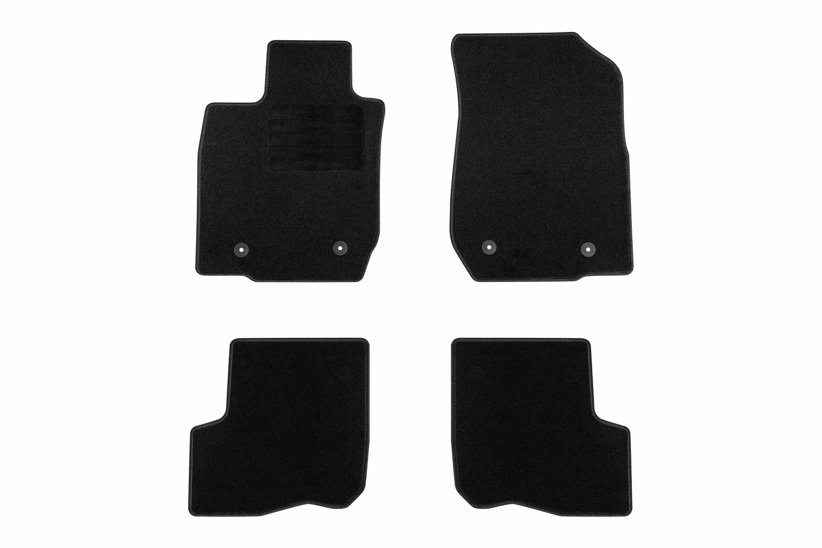 RIGUM Платнени патосници за Dacia Logan 2007-2013 5m, 4 дела, црни