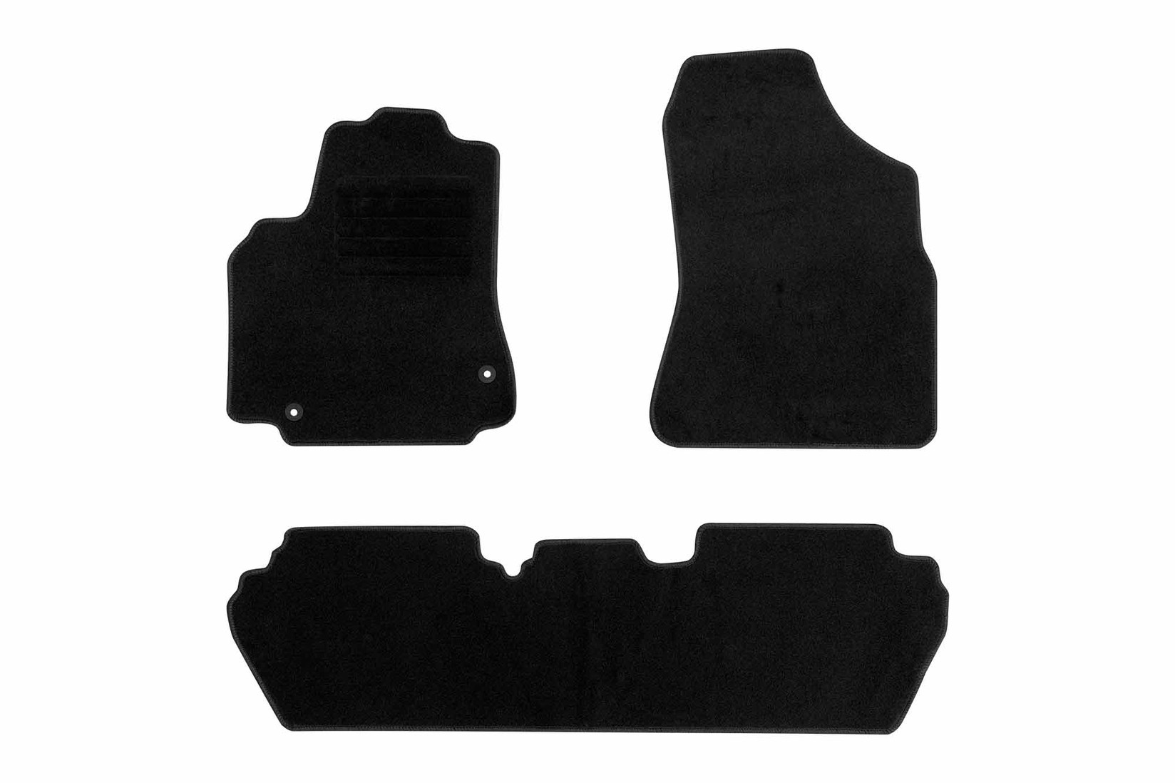 RIGUM Платнени патосници за Citroen Berlingo, Peugeot Partner 2008-2019, 4 дела, црни