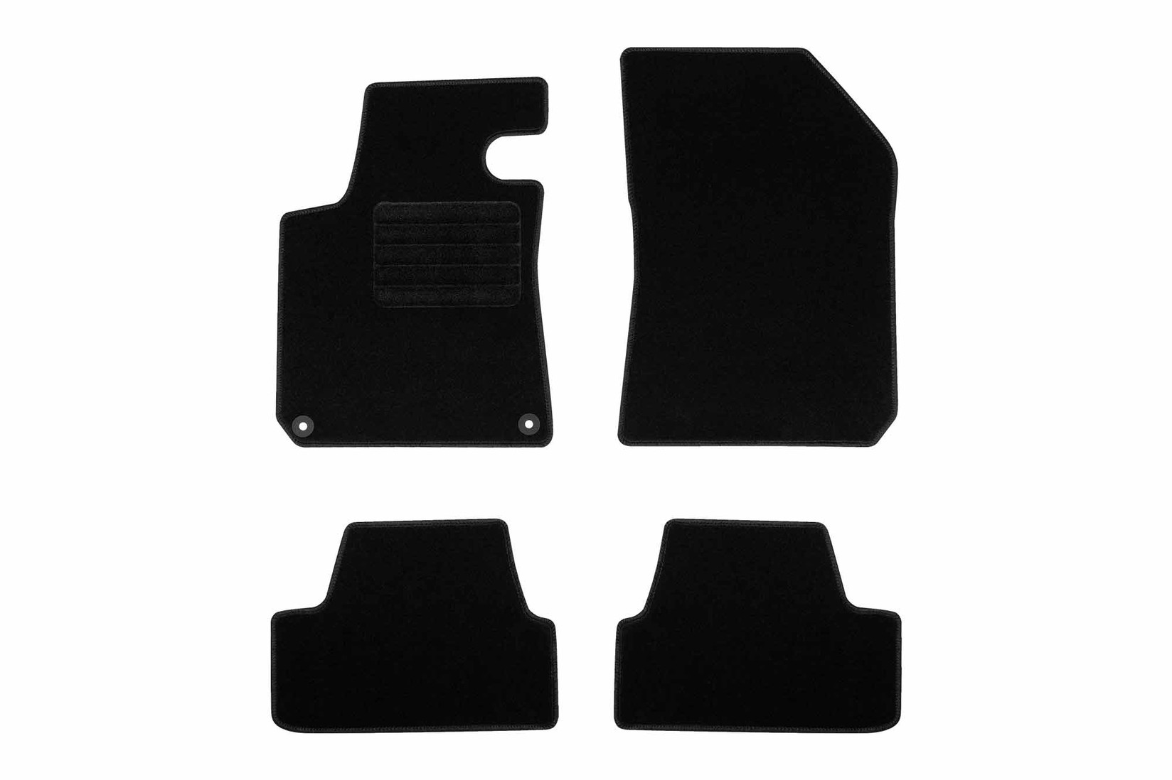 RIGUM Платнени патосници за Peugeot 308 Хечбек 2013-2019, 4 дела, црни