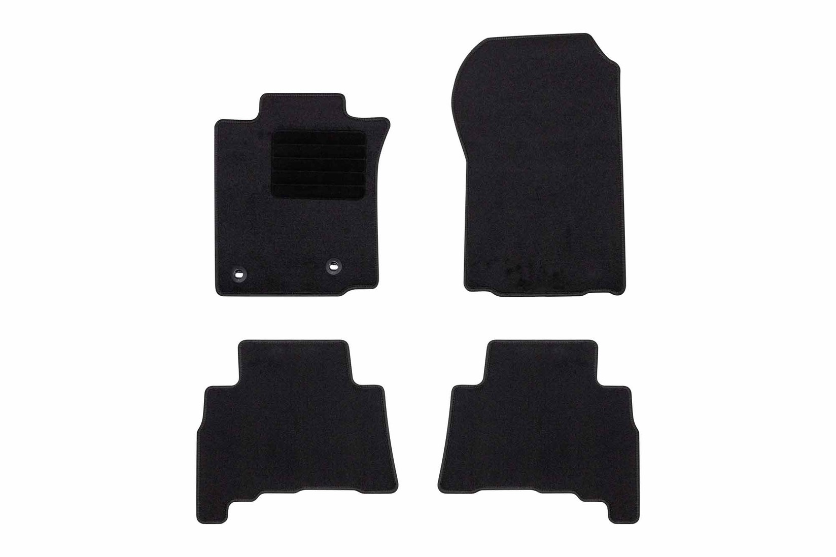 RIGUM Платнени патосници за Toyota Land Cruiser 150 по 2013 г., 4 дела, црни